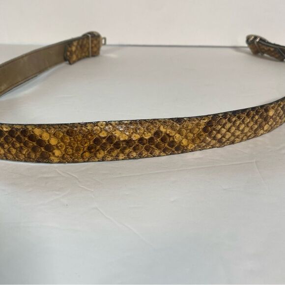 Gino Verdo Vintage Snakeskin Belt Size Large - Picture 7 of 10